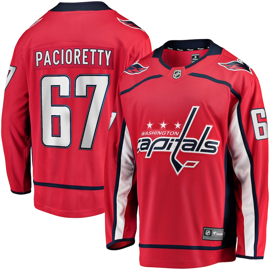 Men's Washington Capitals Max Pacioretty #67 Red Home Breakaway Jersey